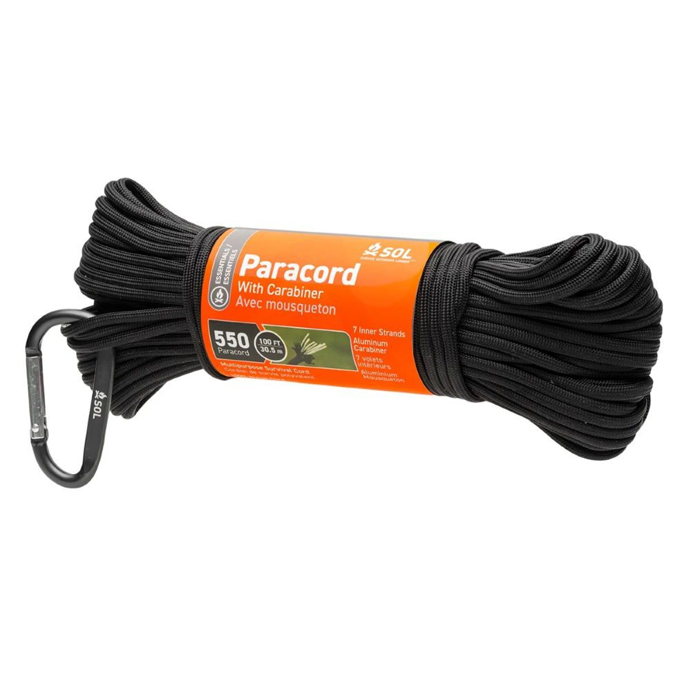SOL 550 Paracord 30,5 m Karabijnhaak