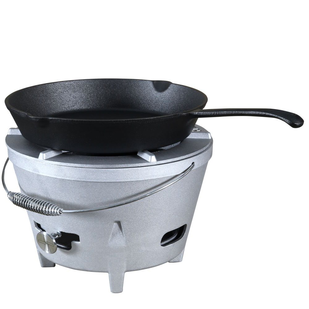 The WindMill Campstove met Skillet The Windmill CampStove