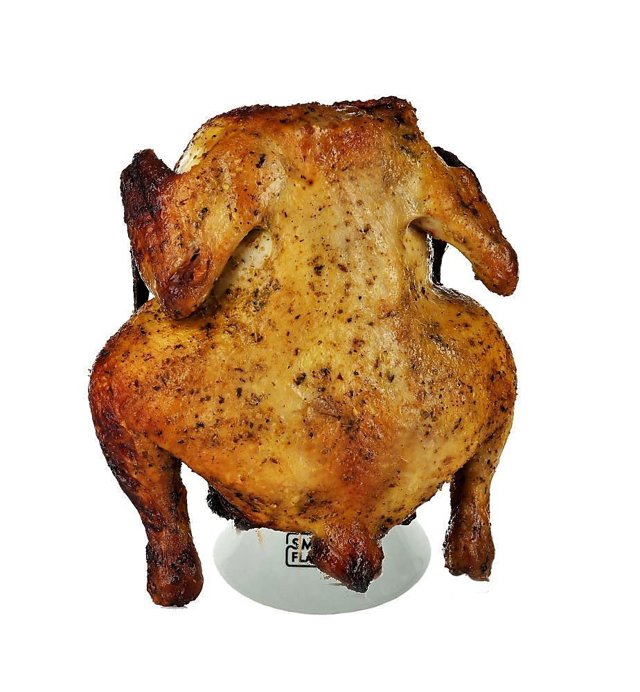 Smokin' Flavours Beer Can Chicken houder met kip