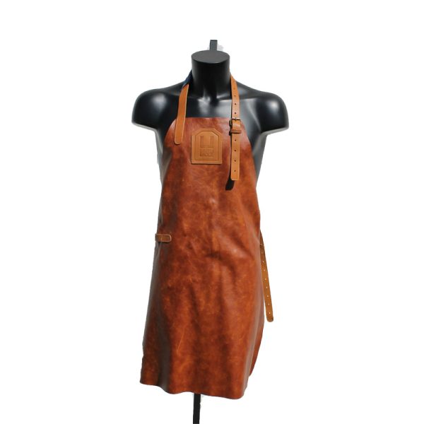 LABEL JAZZ Bebop Cognac Leren Schort Large