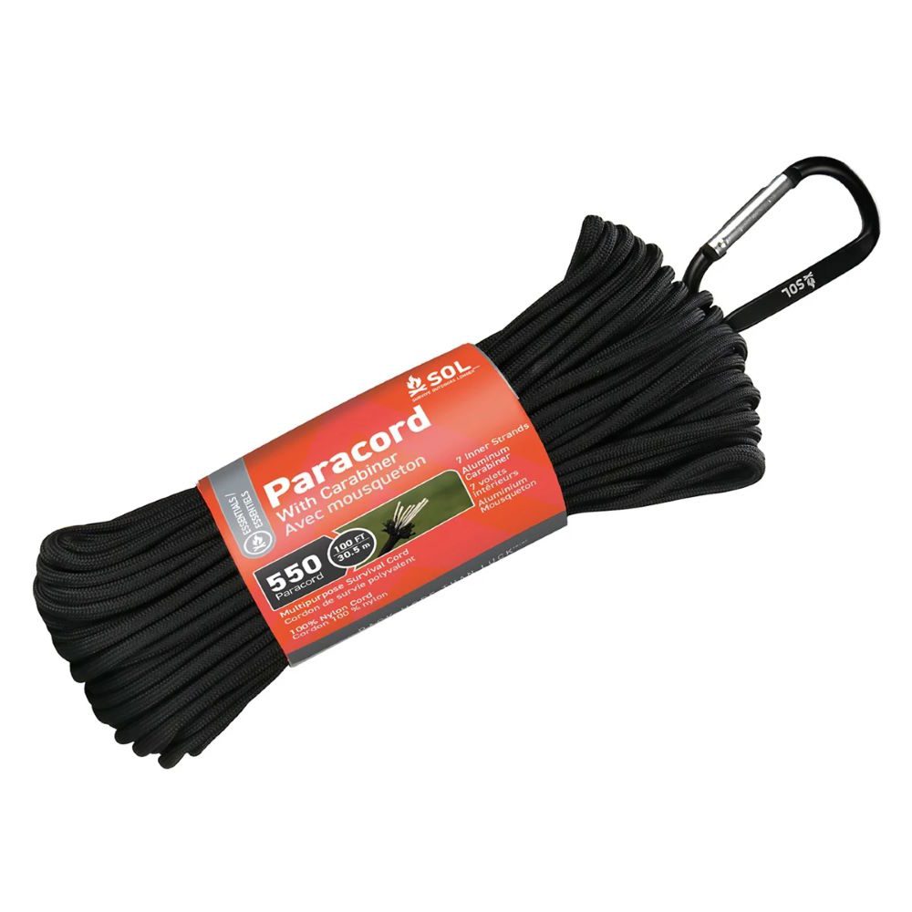 SOL 550 Paracord SOL 550 Paracord 30,5 m Karabijnhaak