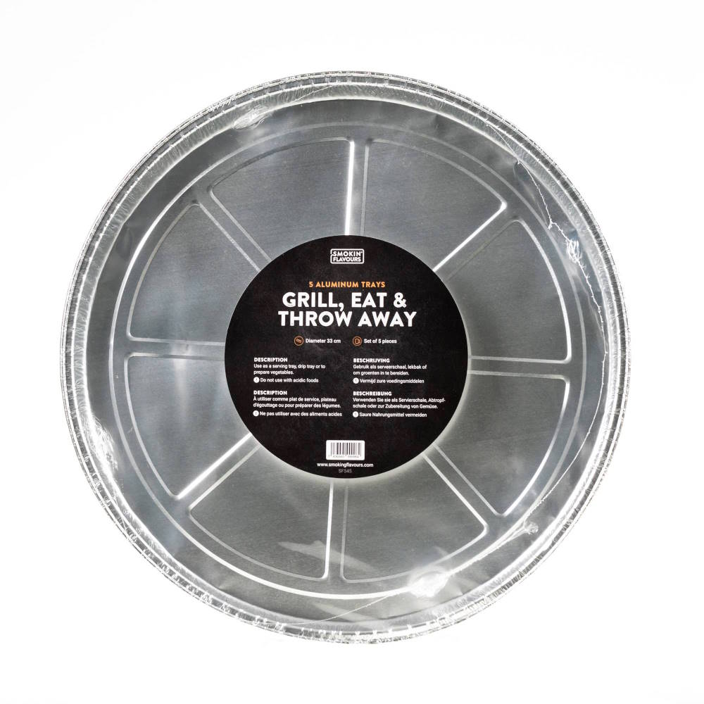 SF545 SMOKIN’ FLAVOURS Aluminium Wegwerp Bakken Rond SF545 SMOKIN' FLAVOURS Aluminium Wegwerp Bakken Rond