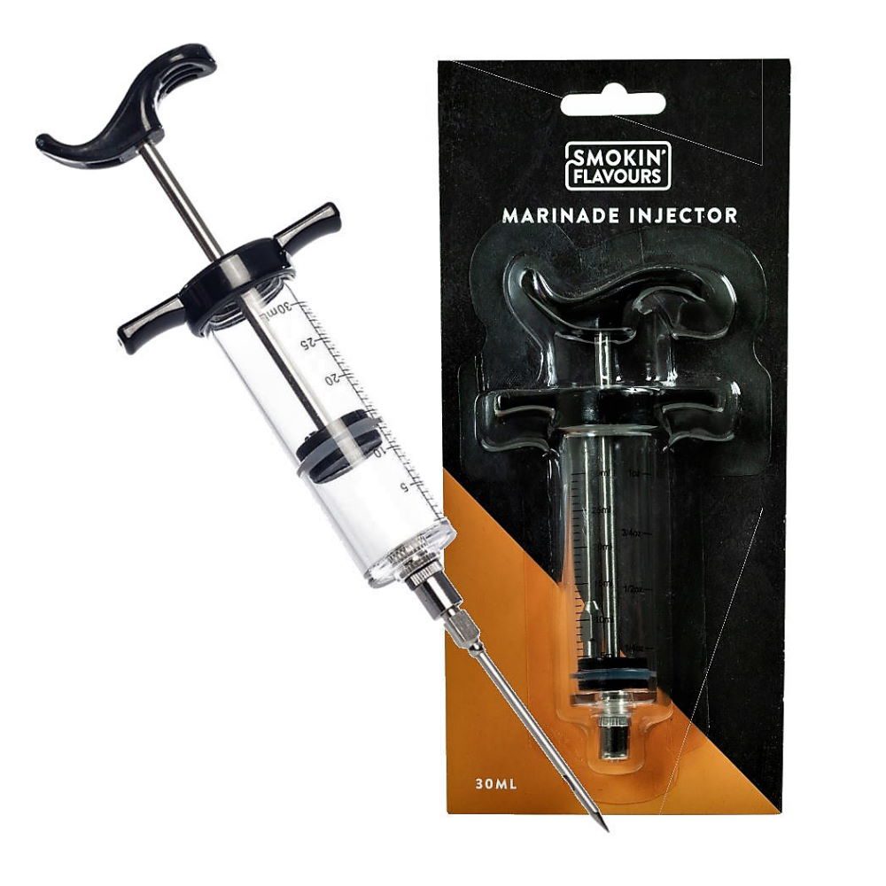 Smokin’ Flavours Marinade Injector met verpakking Smokin' Flavours Marinade Injector met verpakking
