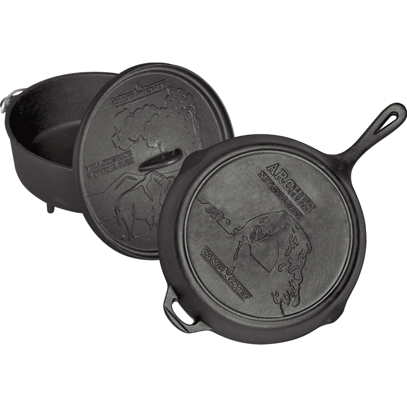 Camp-Chef-100-Year-National-Park-Anniversary-Set_b2 National Park 12″ Ø 30 Dutch Oven Set